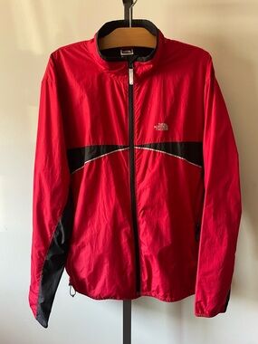 Y2K Vintage North Face Stow Windbreaker Jacket Red Mens Size Large